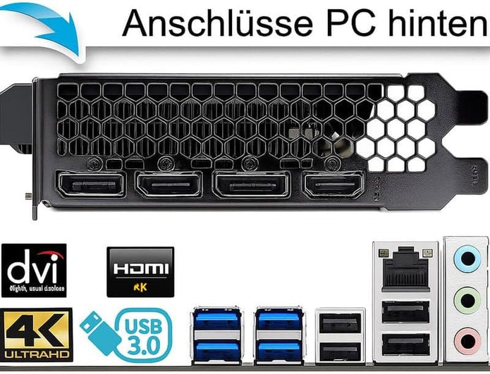 High End Gaming PC AMD Ryzen 9 3900 24 Threads 4.30Ghz - Geforce RTX 5060 8 GB - 32 GB DDR4-1 TB SSD - Windows 11 - WLAN - Gamer PC Computer Rechner - #8148