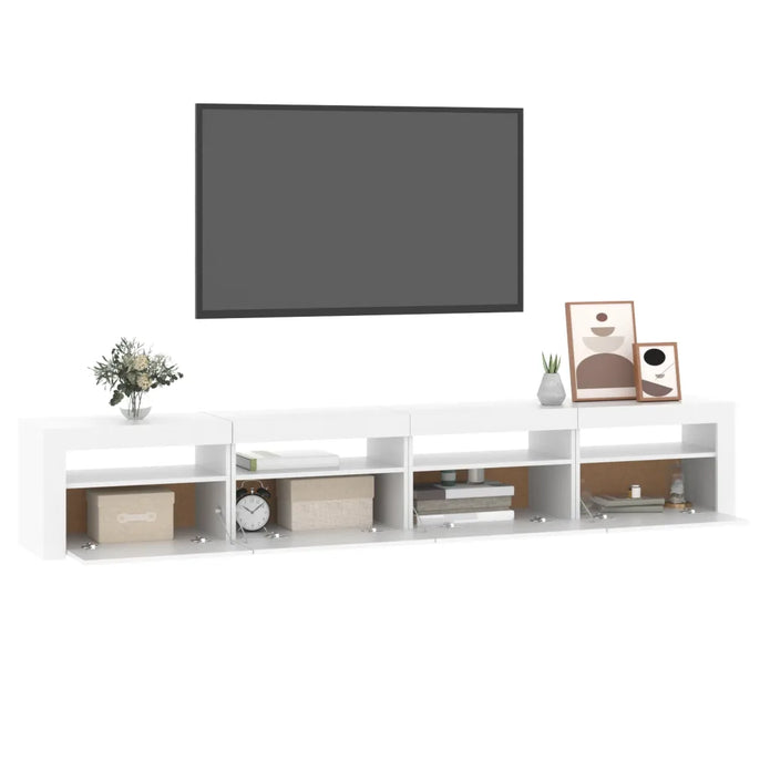 TV Schrank Mit Led-Leuchten Lowboard Fernsehschrank Mehrere Auswahl Vidaxl
