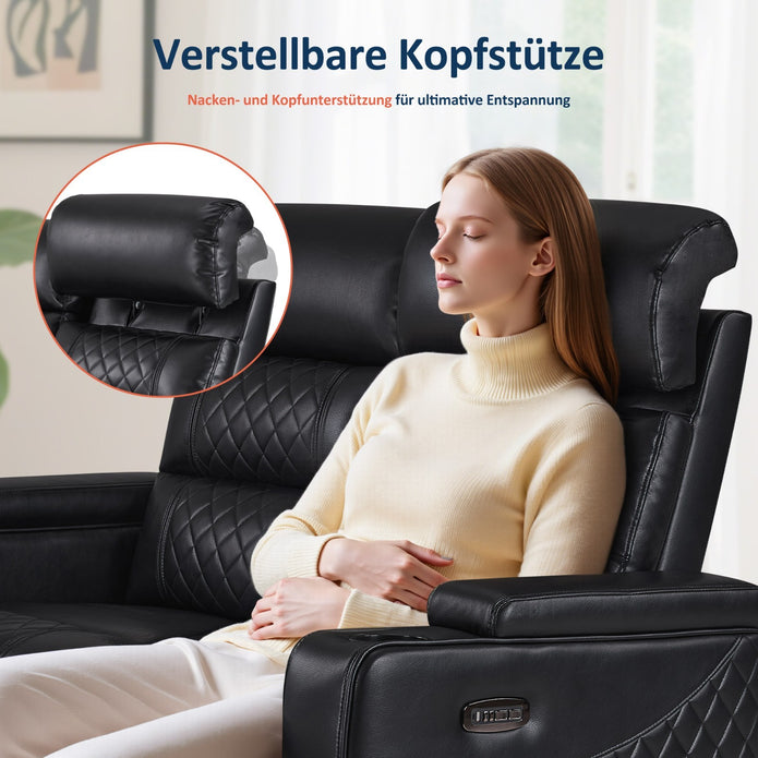 M Mcombo 2 Sitzer Sofa Mit Verstellbare Kopfstütze 7705