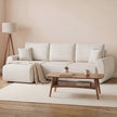 Ecksofa Mit Schlaffunktion L-Form 3-Sitzer Sofa Mit Umkehrbarer Chaiselongue