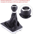 Keenso Auto Schaltknauf Kit, Auto 6 Gang Schaltknauf Und Schaltsack Staubschutzhaube Für B6 2005-2012