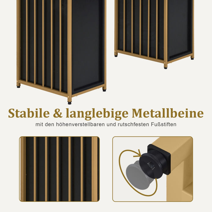 M Mcombo Schreibtisch Mit 6 Schubladen, Nageltisch Manikürtisch, 2425