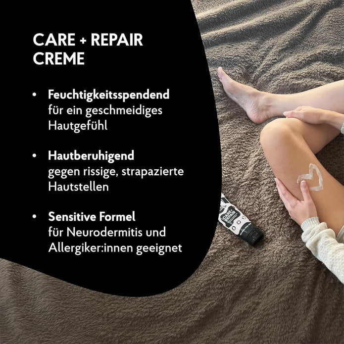 EUTERPFLEGE Care + Repair Creme, 200Ml, Intensive Pflege Für Trockene Haut, Feuchtigkeitscreme Für Hand Und Körper, Parfümfrei, Allergiker Geeignet