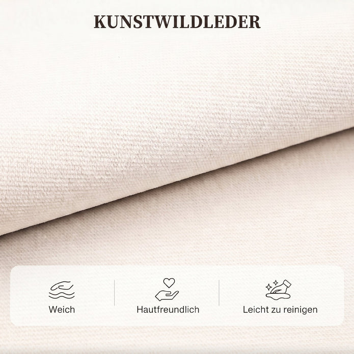 Ecksofa Mit Schlaffunktion L-Form 3-Sitzer Sofa Mit Umkehrbarer Chaiselongue