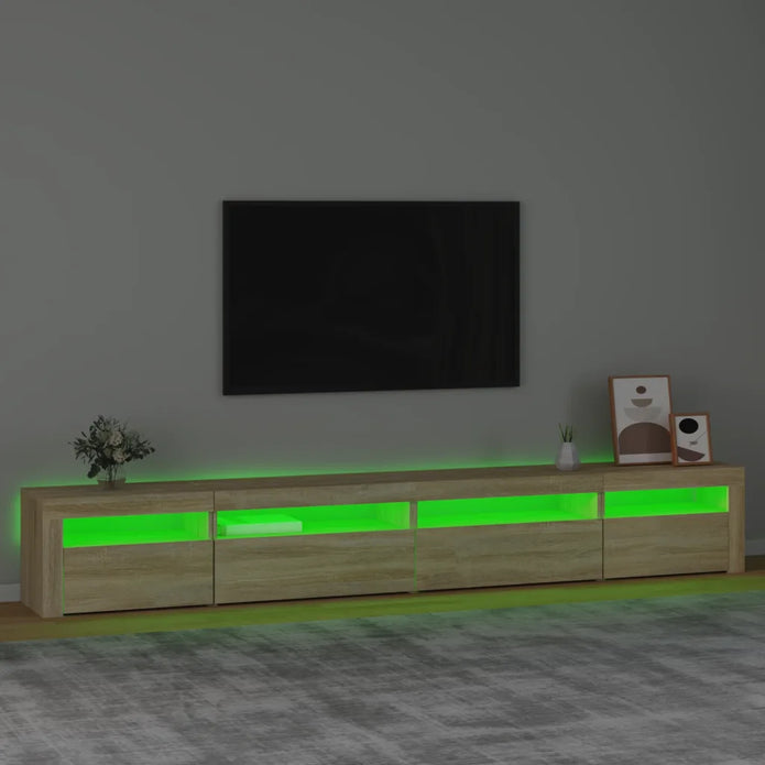 TV Schrank Mit Led-Leuchten Lowboard Fernsehschrank Mehrere Auswahl Vidaxl